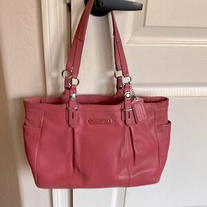 Coach pink medium size tote